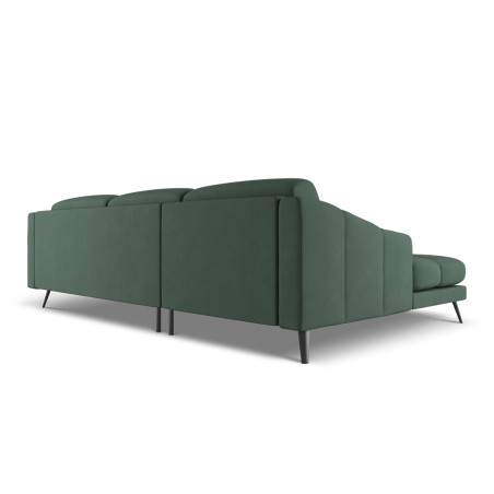 Sofa d'angle Nalu Chenille Green