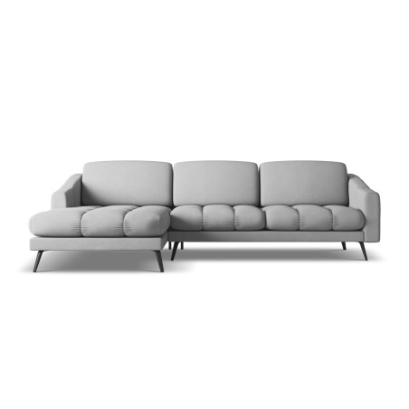 Sofa d'angle Nalu Chenille Light gray