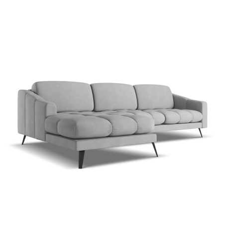 Sofa d'angle Nalu Chenille Light gray