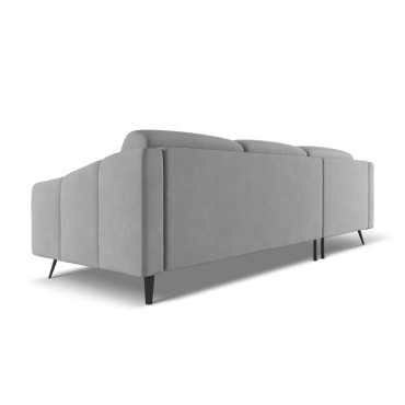 Sofa d'angle Nalu Chenille Light gray