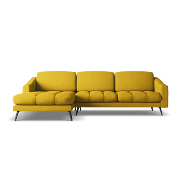 Sofa d'angle Nalu Chenille Mustard