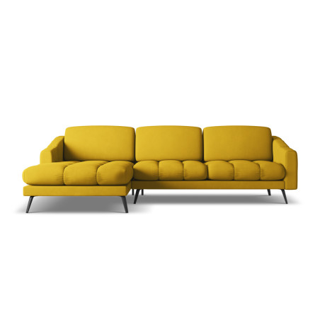 Sofa d'angle Nalu Chenille Mustard