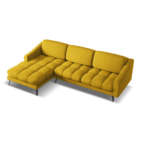 Sofa d'angle Nalu Chenille Mustard