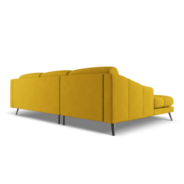 Sofa d'angle Nalu Chenille Mustard