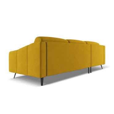 Sofa d'angle Nalu Chenille Mustard