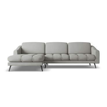 Sofa d'angle Nalu Chenille Taupe