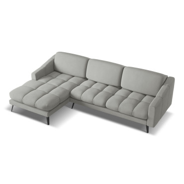 Sofa d'angle Nalu Chenille Taupe