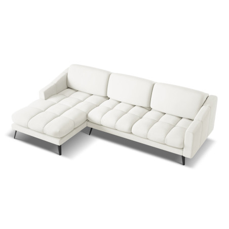 Sofa d'angle Nalu Chenille White