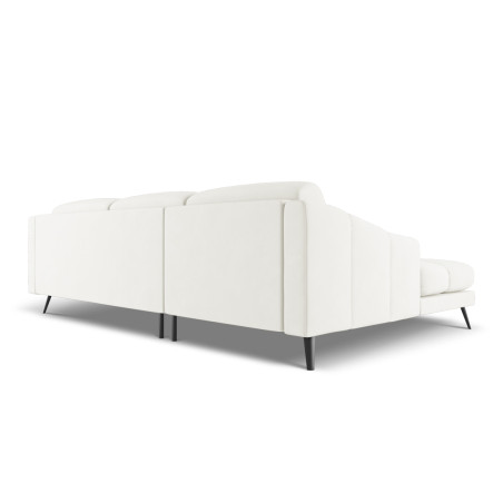 Sofa d'angle Nalu Chenille White