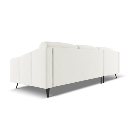 Sofa d'angle Nalu Chenille White