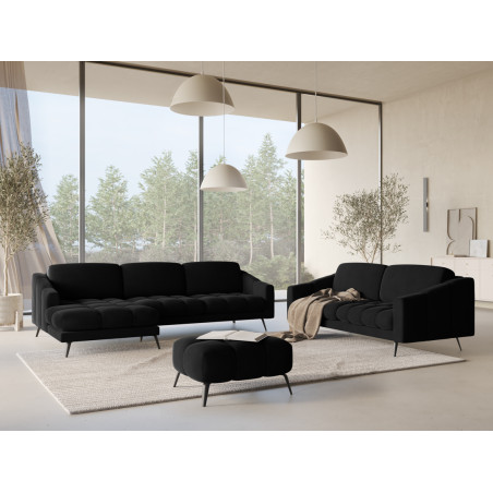 Sofa d'angle Nalu Velours Black