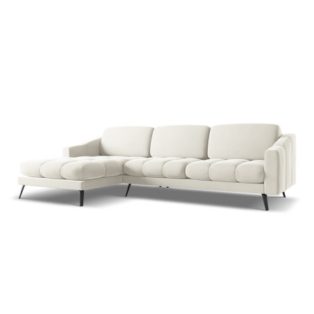 Sofa d'angle Nalu Velours Light beige