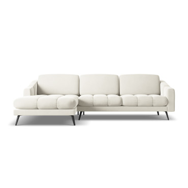 Sofa d'angle Nalu Velours Light beige