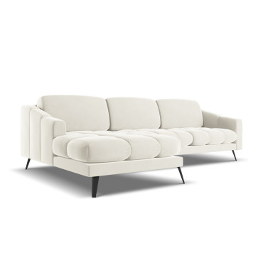 Sofa d'angle Nalu Velours Light beige