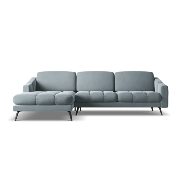 Sofa d'angle Nalu Velours Light blue