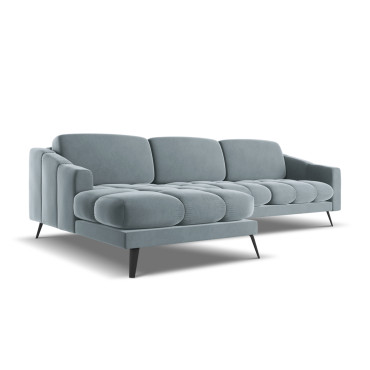 Sofa d'angle Nalu Velours Light blue