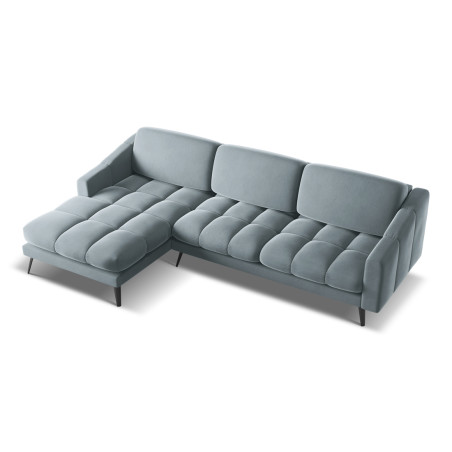 Sofa d'angle Nalu Velours Light blue