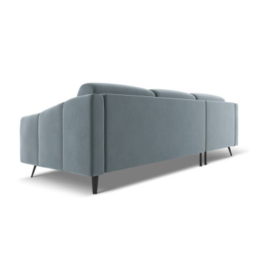 Sofa d'angle Nalu Velours Light blue