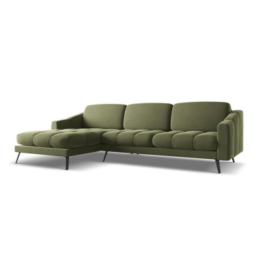 Sofa d'angle Nalu Velours Olive