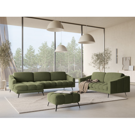 Sofa d'angle Nalu Velours Olive