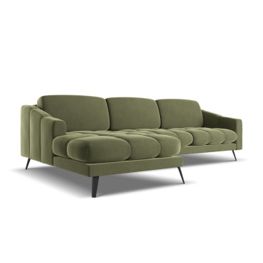 Sofa d'angle Nalu Velours Olive