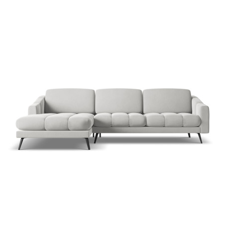 Sofa d'angle Nalu Velours Silver