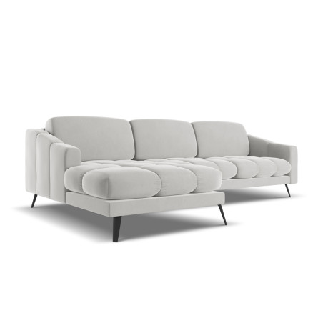 Sofa d'angle Nalu Velours Silver