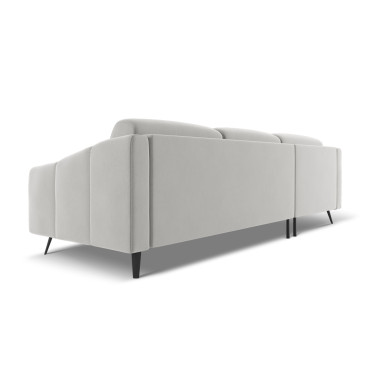 Sofa d'angle Nalu Velours Silver