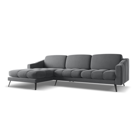 Sofa d'angle Nalu Velours Steel