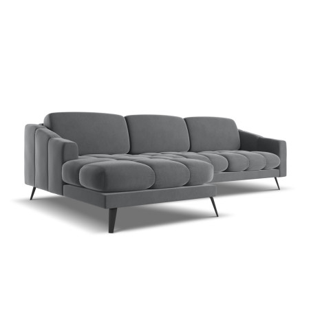 Sofa d'angle Nalu Velours Steel