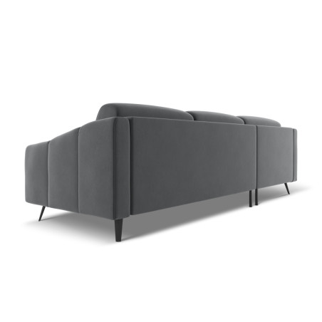 Sofa d'angle Nalu Velours Steel