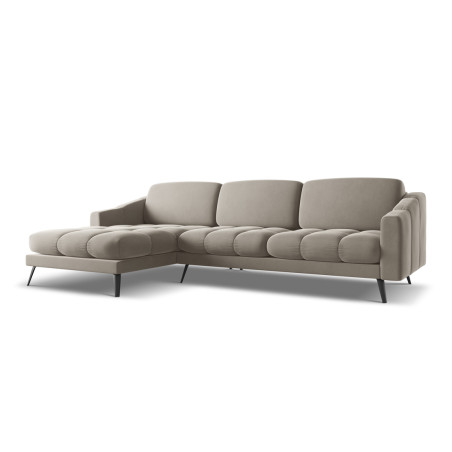 Sofa d'angle Nalu Velours Taupe