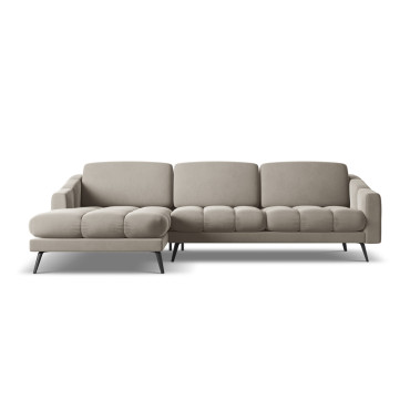 Sofa d'angle Nalu Velours Taupe