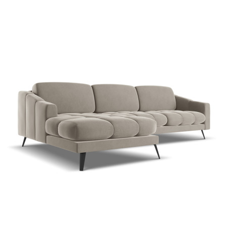 Sofa d'angle Nalu Velours Taupe