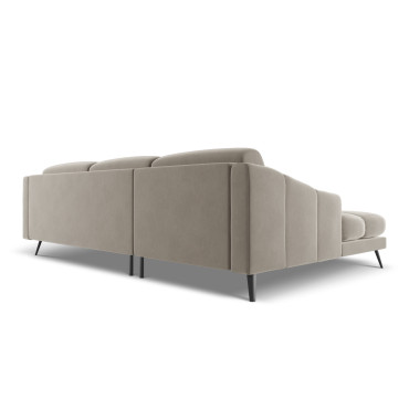 Sofa d'angle Nalu Velours Taupe