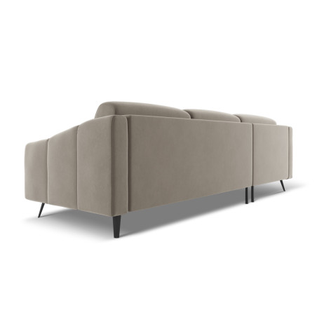 Sofa d'angle Nalu Velours Taupe