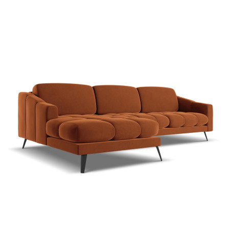 Sofa d'angle Nalu Velours Terracotta