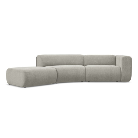 Sofa modulable ouvert 4 places Ekahi Chenille Beige