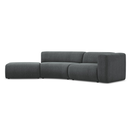 Sofa modulable ouvert 4 places Ekahi Chenille Graphite