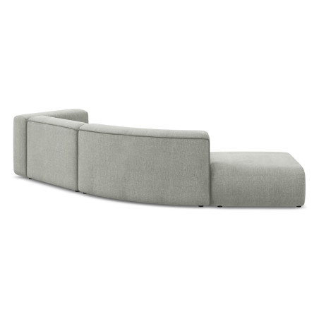 Sofa modulable ouvert 4 places Ekahi Chenille Taupe