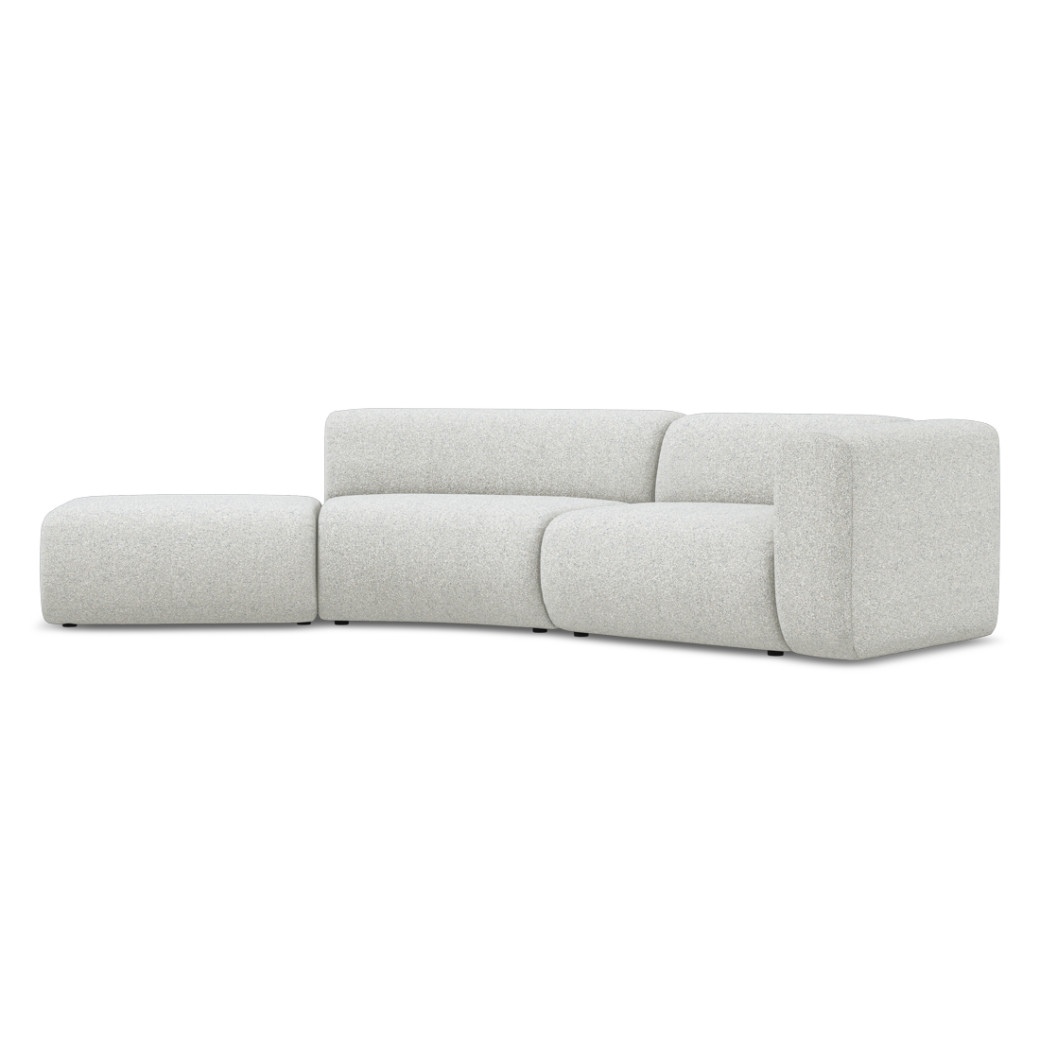 Sofa modulable ouvert 4 places Ekahi Tissu Beige