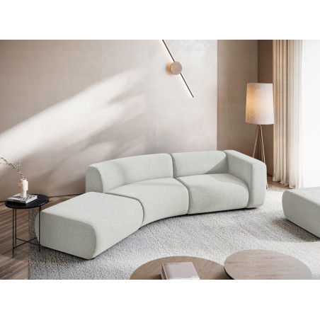 Sofa modulable ouvert 4 places Ekahi Tissu Beige