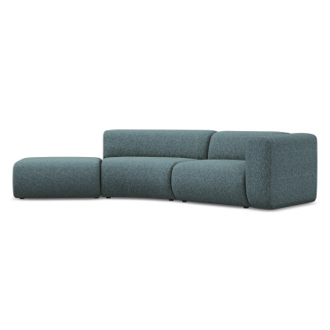 Sofa modulable ouvert 4 places Ekahi Tissu Jeans