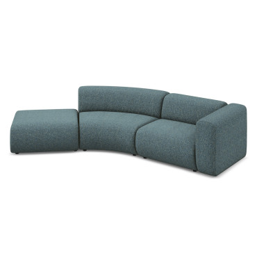 Sofa modulable ouvert 4 places Ekahi Tissu Jeans