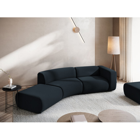 Sofa modulable ouvert 4 places Ekahi Velours Royal blue