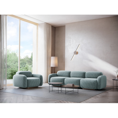 Sofa modulable ouvert Ailani Chenille Jeans