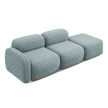 Sofa modulable ouvert Ailani Chenille Jeans