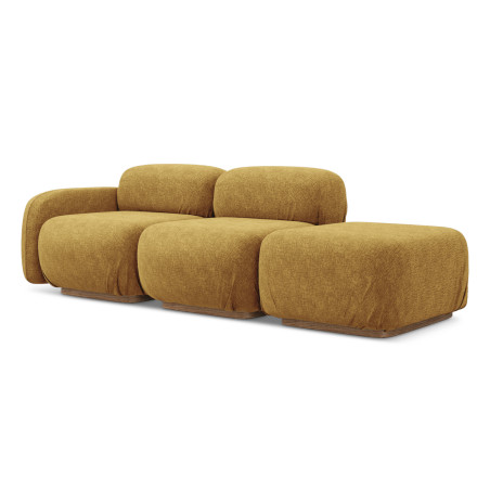 Sofa modulable ouvert Ailani Chenille Mustard