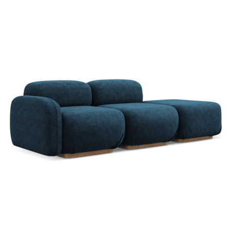 Sofa modulable ouvert Ailani Chenille Royal blue