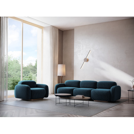 Sofa modulable ouvert Ailani Chenille Royal blue